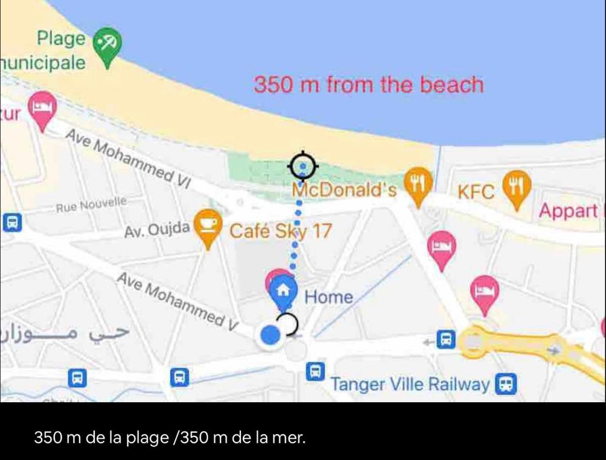 Joli Studio Vue Sur Mer - Gare Tgv Tanger Extérieur photo